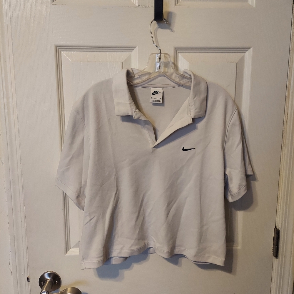 NIKE Collared Crop Top SzXXL